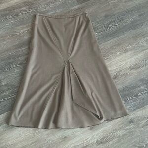 Maxi skirt with pleated detail